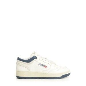 Autry Med-Way Mid Sneakers  In Pelle Blu, Marsh - NWT